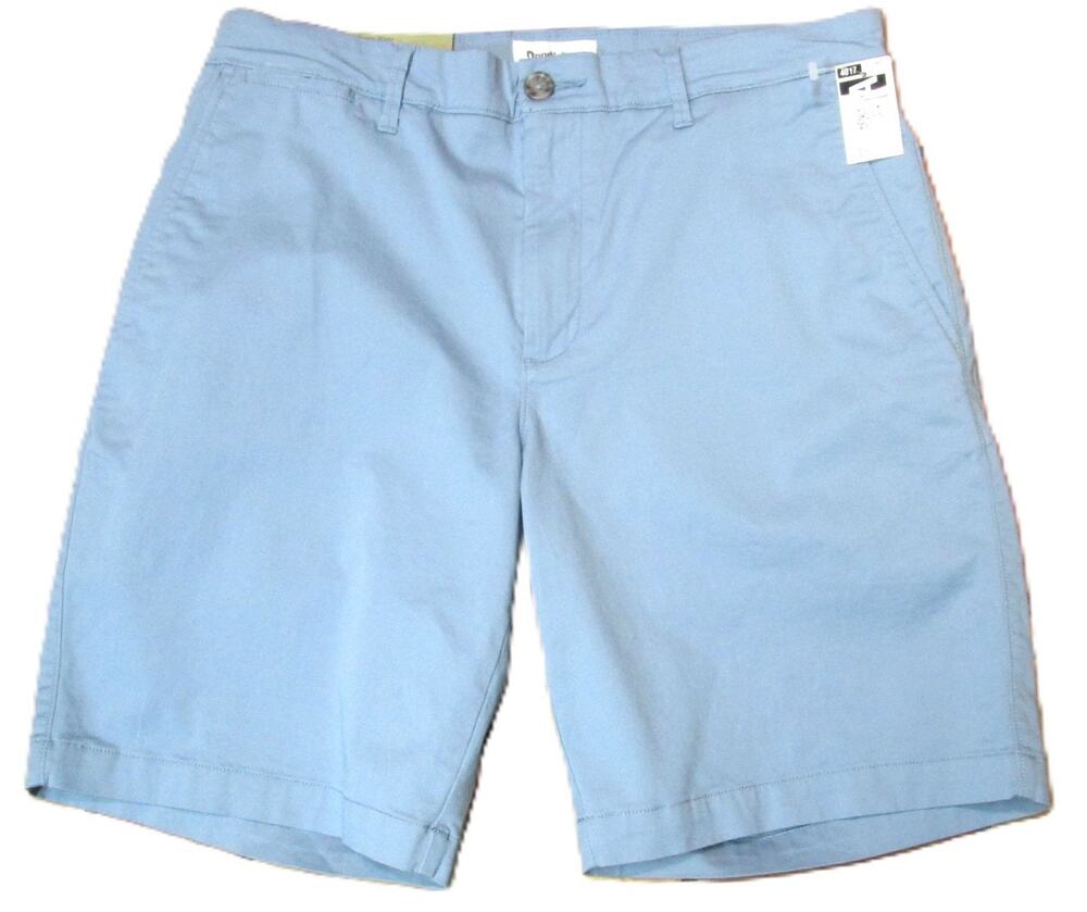 Goodfellow & Co Men's Light Blue Shorts Size 30 Waist Flat Front Pockets Stretch